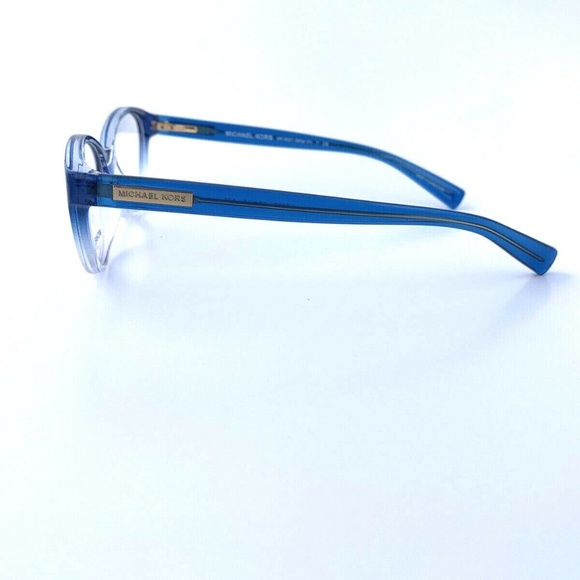 New Michael Kors Frames Blue Clear Acetate Eyeglasses Cat Eye MK8021 3122 50 mm - Picture 12 of 15